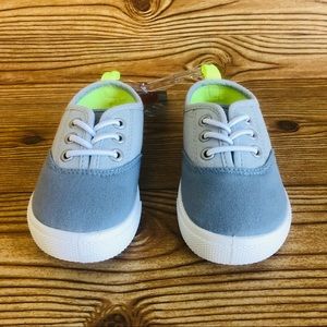 Carter's Maximus3 Toddler Size 7 Blue and Grey Slip-On Sneakers NWT